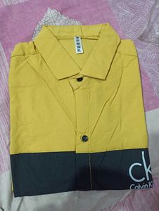 Stylish Yellow CK Shirt M,L,Xl