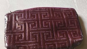 Stylish Brown Faux Leather Clutch