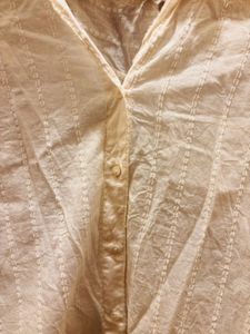 Chic White Embroidered Button-Up Shirt