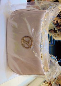 Elegant Clutch with Gold Accent