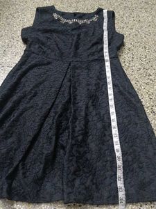 Elegant Black Embellished Dress