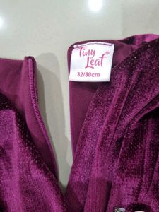 Elegant Velvet Dress with Matching Bag