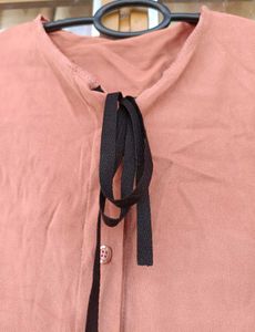 Blouse with Tie Neck Detail