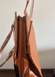 Chic Tan Textured Handbag