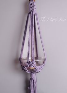 Handwoven Macrame Plant / Candle Light Hanging