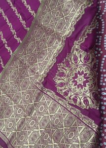 Elegant Purple Banarasi Saree