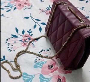 Quilted Chain Sling Bag