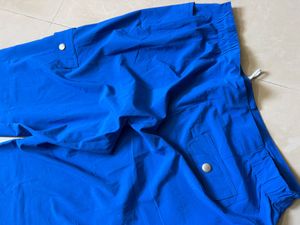 waist Blue Drawstring Wais