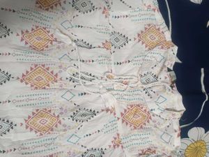 Boho Print Tunic Top