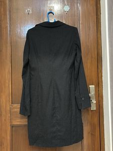 Classic Black Button-Down Dress