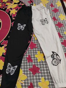 Butterfly Print Split Pants