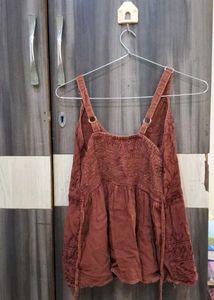 boho embroidered cami top