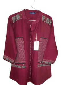 Maroon Kurti With Tag