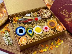 Handmade Crochet Keychain Gift Box