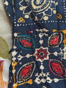 Beautiful embroiderd kurta with pants and dupatta
