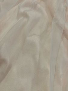 Peach Embroidered Tulle Dress
