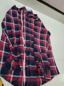 Red With Black Checked Shirt