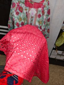 2 Colour Available With 10% Discount Chicken Kurti