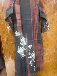 Stylish Floral Print Kurta