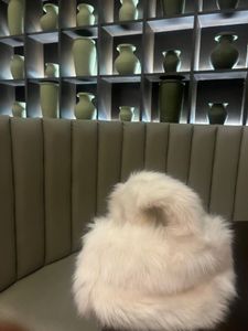 Creamy White Faux Fur Handbag