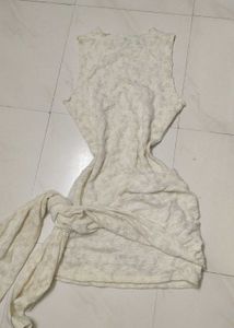 offwhite bodycon designer dress