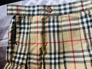 Burberry Plaid Pleated Skirt