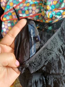 French connection Black Lace Cami Dress