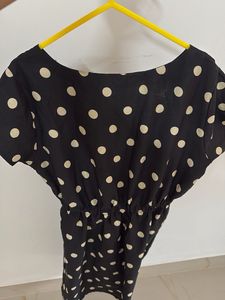 Chic Polka Dot Black Dress