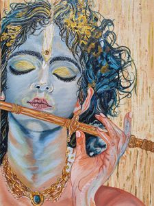 kanha ji painting 🪈✨️