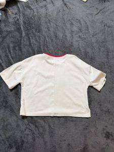 Casual Vibe Cream T-Shirt