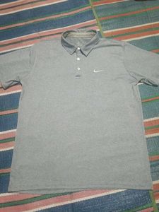 Grey Nike Polo Shirt