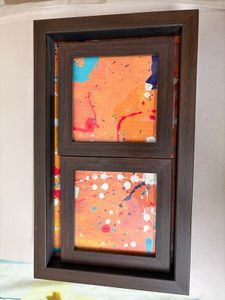 Vibrant Abstract Tray Coaster set
