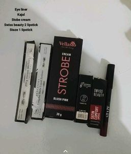 Cosmetics Bundle - Lipsticks, Kajal & Cream