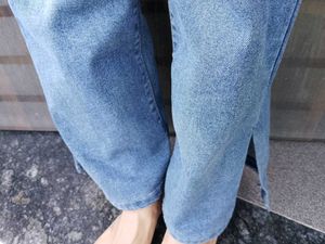 Stylish Blue Denim Jeans for Women straight jean