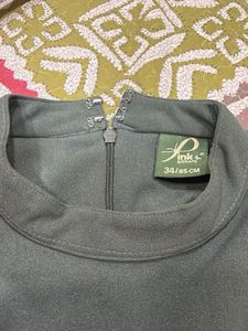 Elegant Olive Green Gown