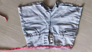 Light Wash High Waisted Denim Shorts