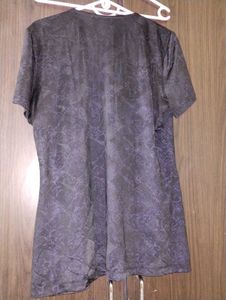 Elegant Black and lavender shade Textured Tunic To
