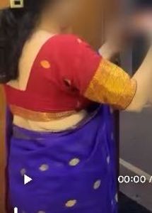 Elegant Blue &amp; Gold Saree