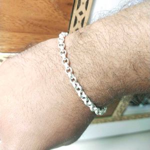 Pure Silver Link Chain ⛓️ Bracelet For Man&amp; Women.
