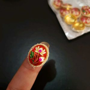 Enamel Lotus Emblishment