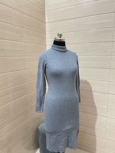 Made in france 🇫🇷 Pintresty 🌸Gray Knit Midi Dre