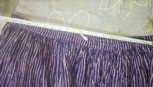 Purple Striped Maxi Skirt