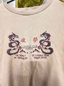 Dragon Graphic Long Sleeve Top
