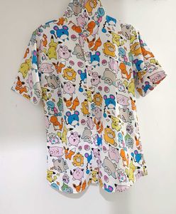 Pokemon All Over Print Button Up Shirt