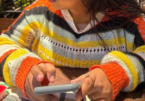 Striped Knit Sweater