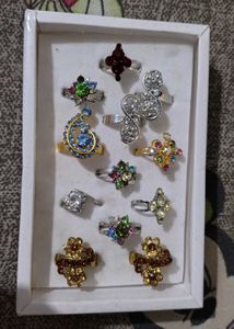 Set of 10 Beautiful Rings