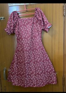 sale!!!Floral Print Mini Dress