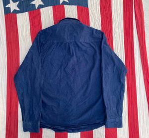 PRIMARK Blue Corduroy Long Sleeve Shirt