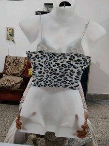 SHEIN Leopard &amp; Floral Print tank top
