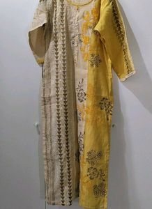 Yellow Asthetic Kurta